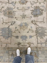 Evangeline Warm Modern Oushak Rug sample