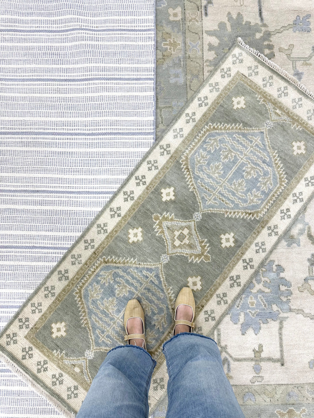 Remi Blue Flatweave Rug