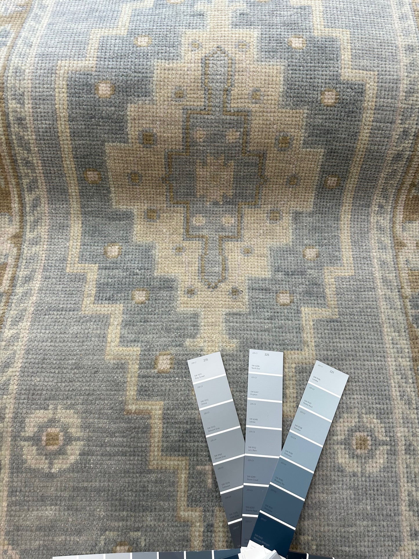 Susie Blue Modern Oushak Rug | In Stock