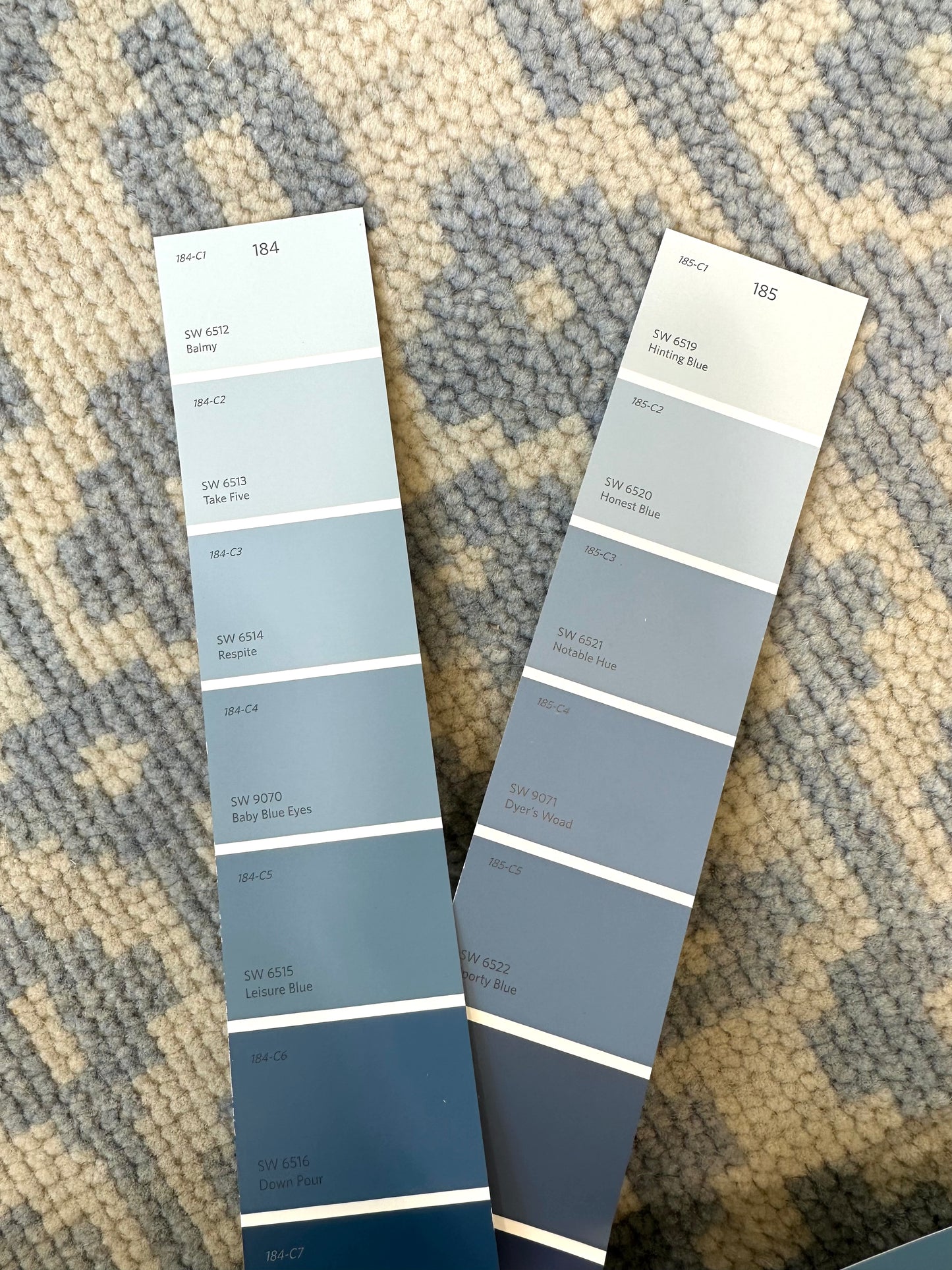 Ella Blue Modern Oushak Rug | Made to Order