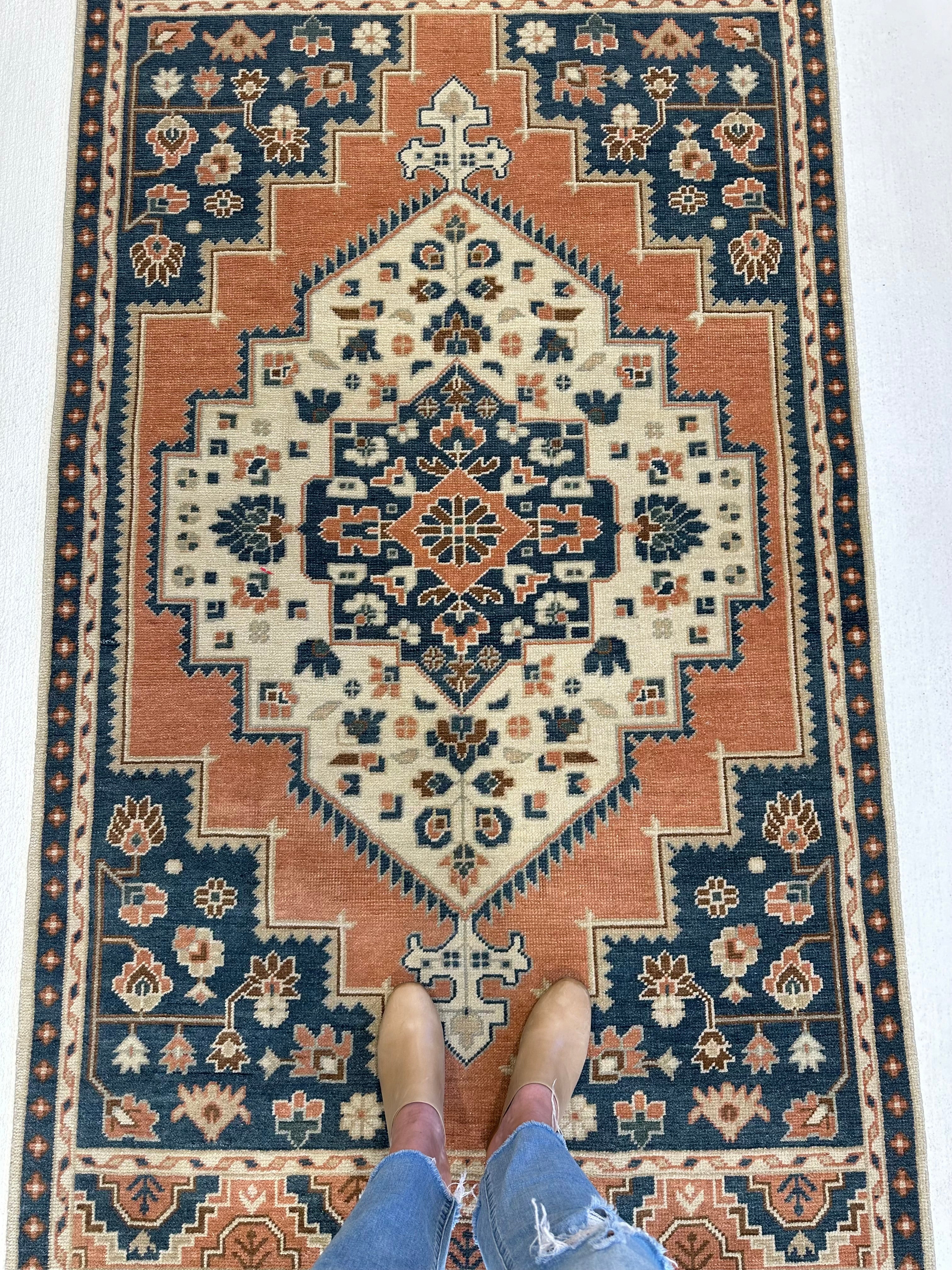Cora Modern Oushak Rug | In Stock – Vintage Rugs by the Bay