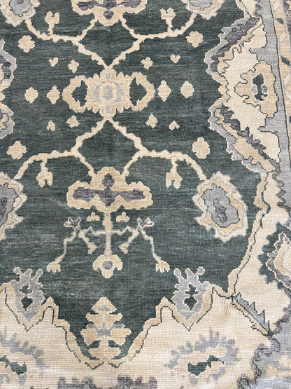 Virginia Turkish Oushak rug, warm vegetable-dyed tones — hand-knotted wool area rug