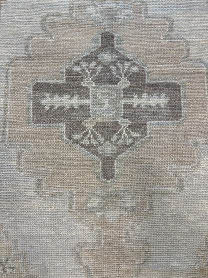 Bethany neutral Turkish Oushak rug, additional view