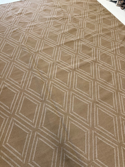 Cecilia wool flatweave rug, full view