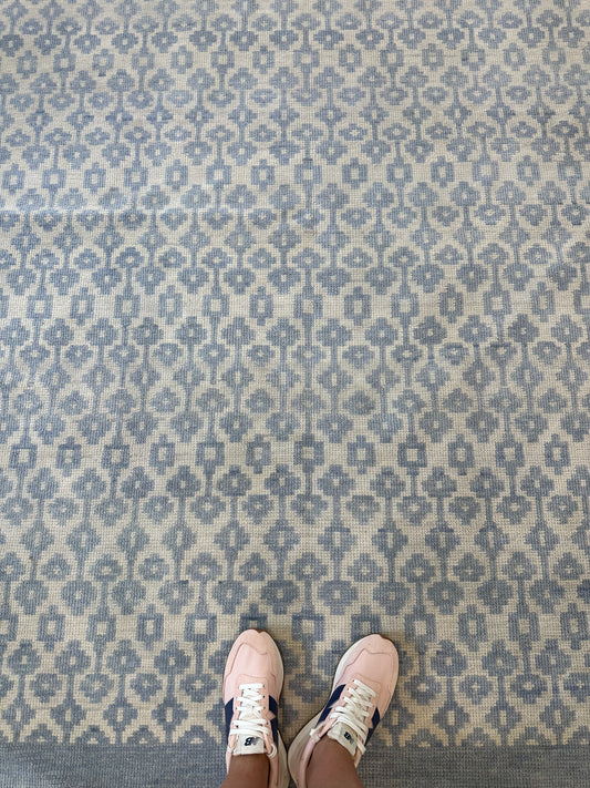Ella Blue Modern Oushak (In Stock)