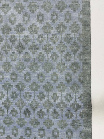 Ella Blue and Green Modern Oushak rug — soft blue, green, hand-knotted 100% wool