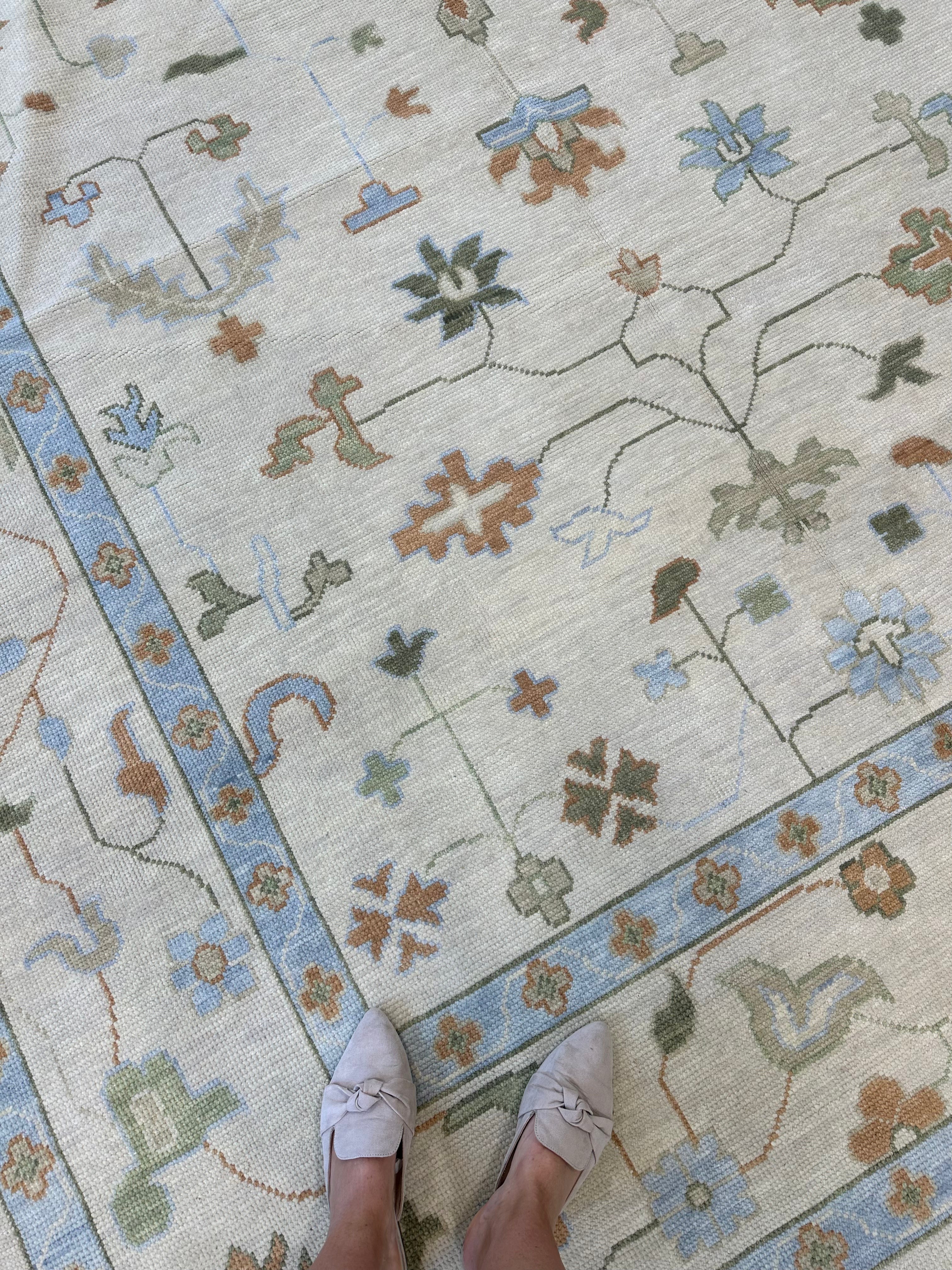 Ruth Modern Oushak Rug | In Stock – Vintage Rugs by the Bay