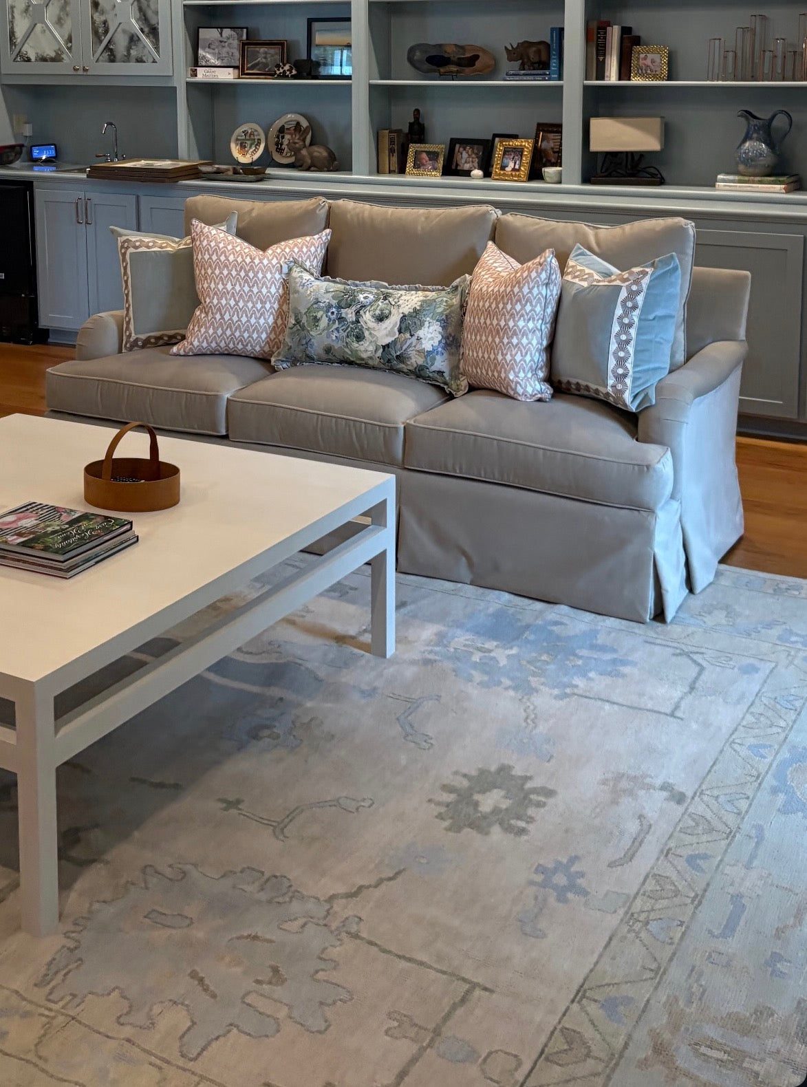 Evangeline Warm Modern Oushak Rug | In Stock