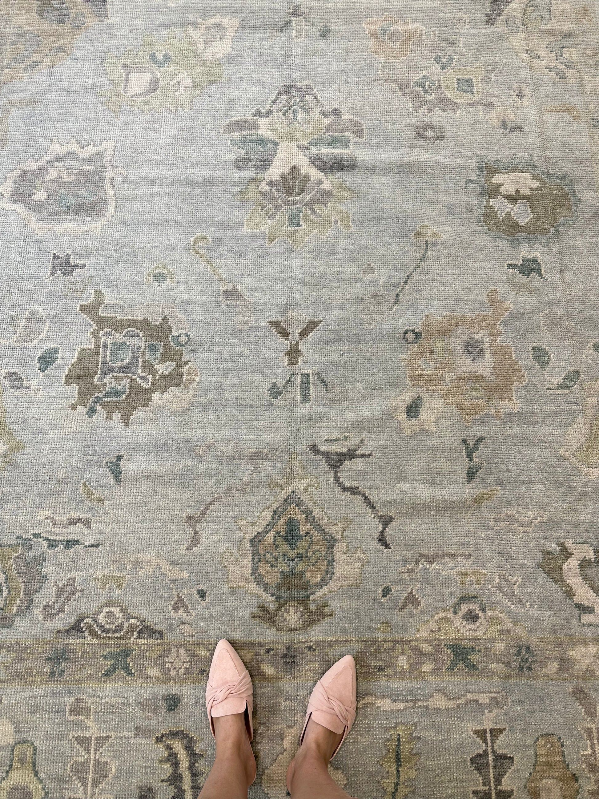 Addison Turkish Oushak rug, hand-knotted wool in a traditional Oushak pattern