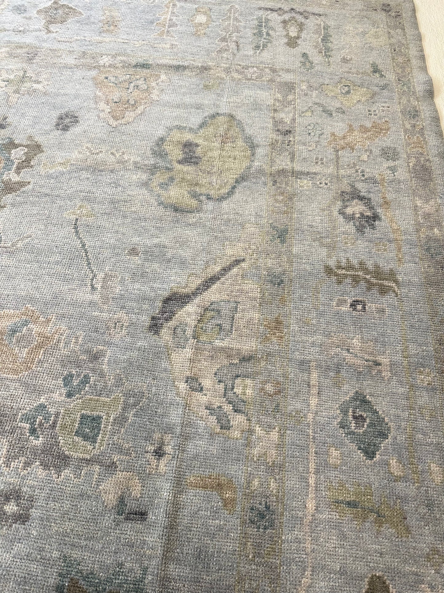 Addison Turkish Oushak rug, detail view