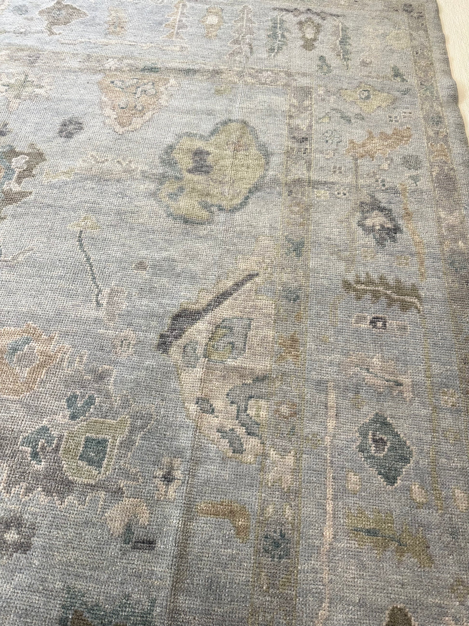 Addison Turkish Oushak rug, detail view
