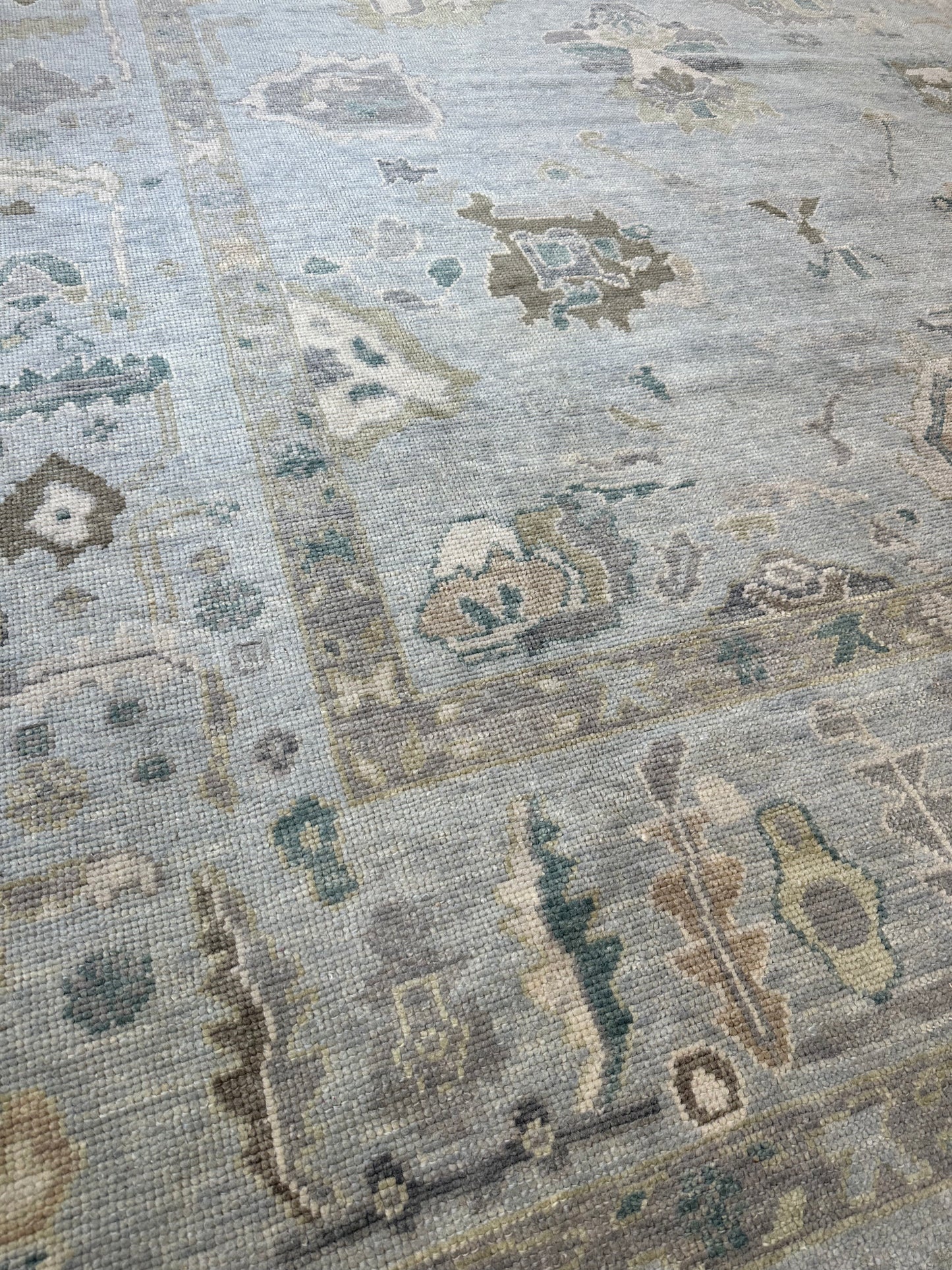 Addison Turkish Oushak rug, side view