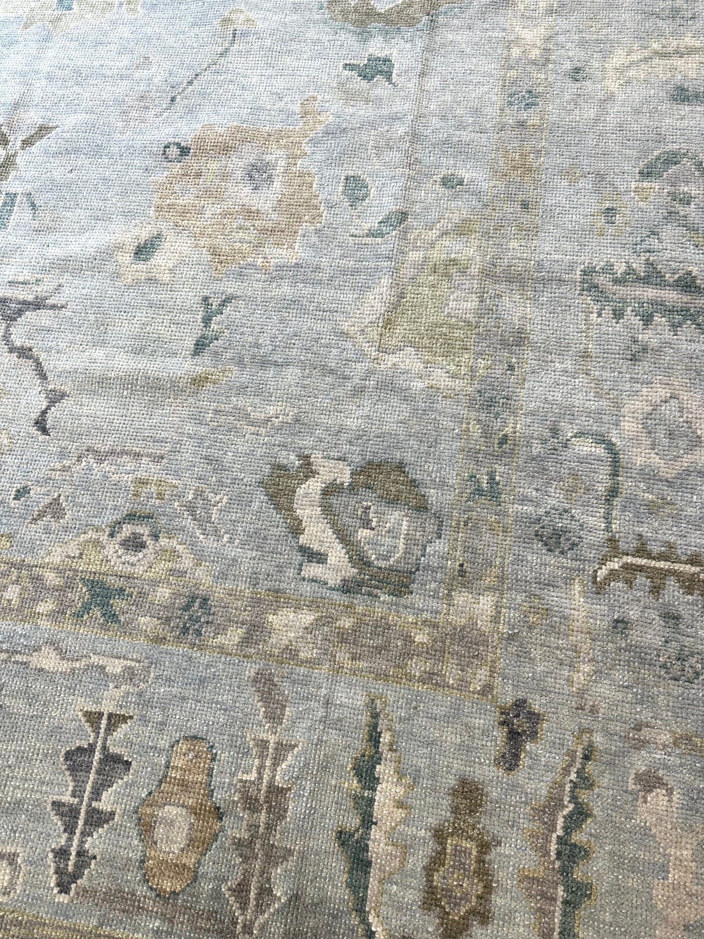 Addison Turkish Oushak rug, full length view