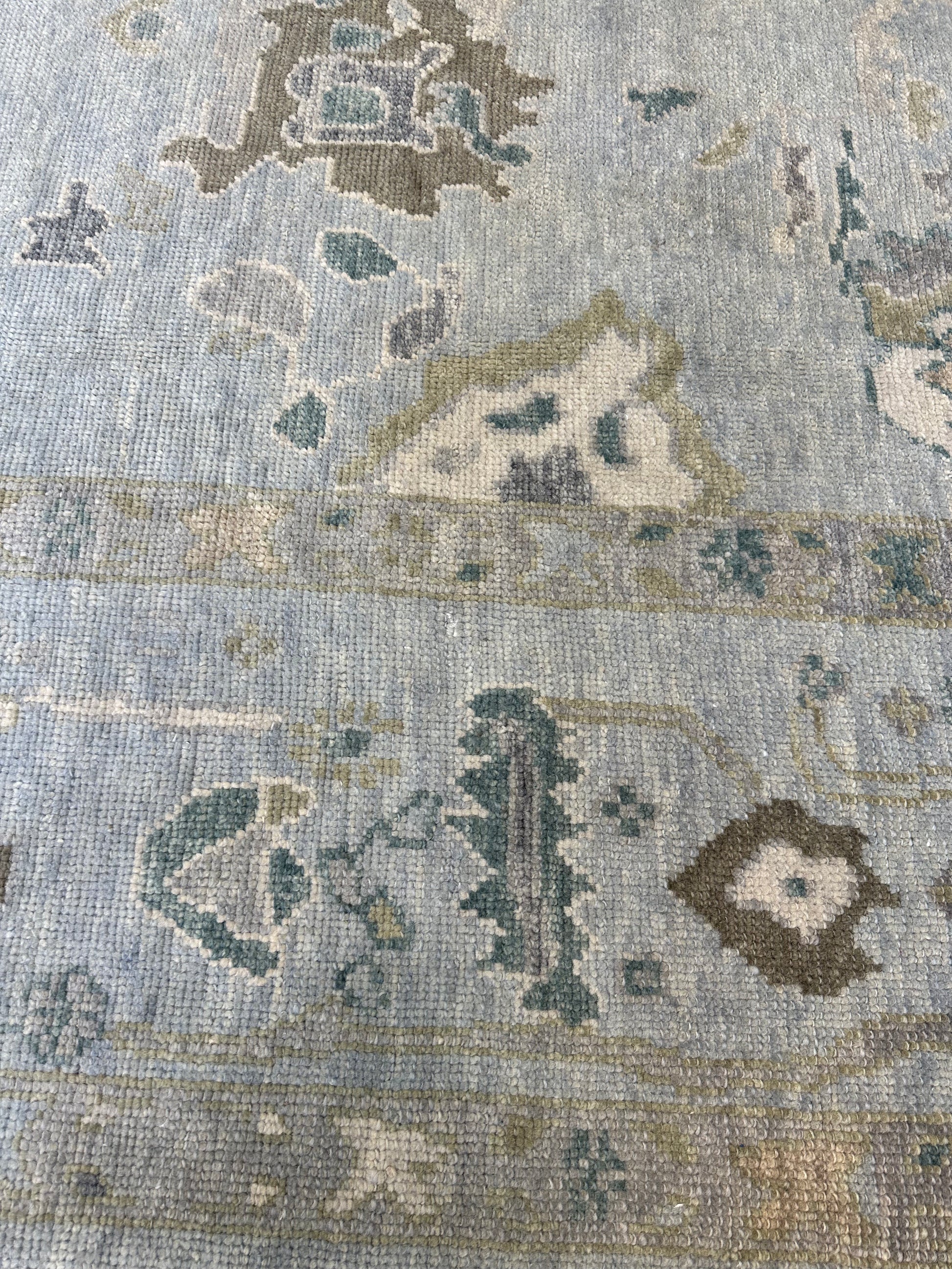 Addison Turkish Oushak rug, full length view