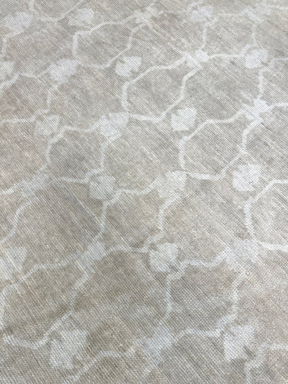 Alice Turkish Oushak rug in mushroom, hand-knotted 100% wool — detail
