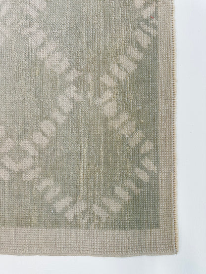 Annie Turkish Oushak rug, muted green — hand-knotted wool area rug
