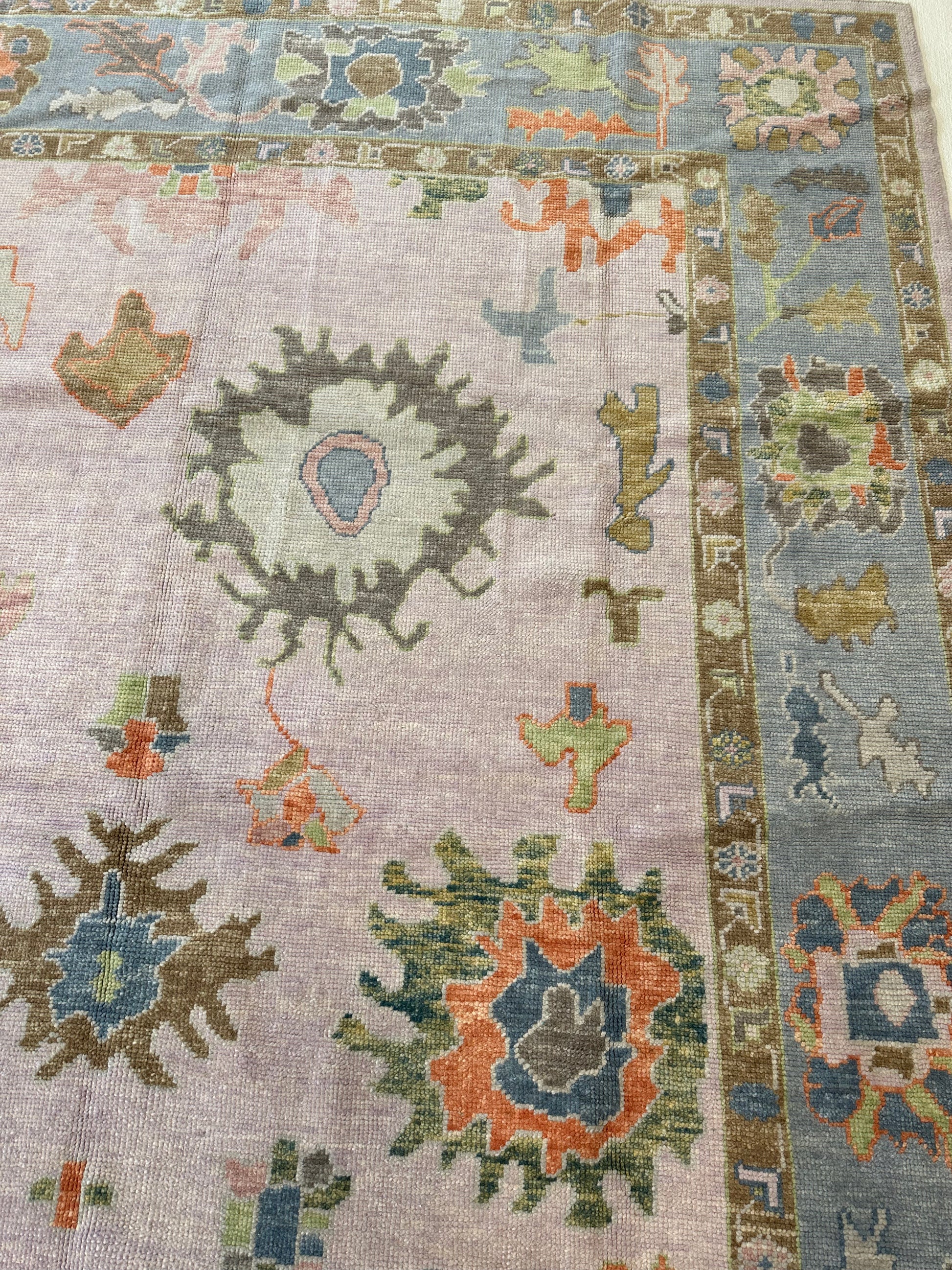 Bailey Turkish Oushak rug, another angle