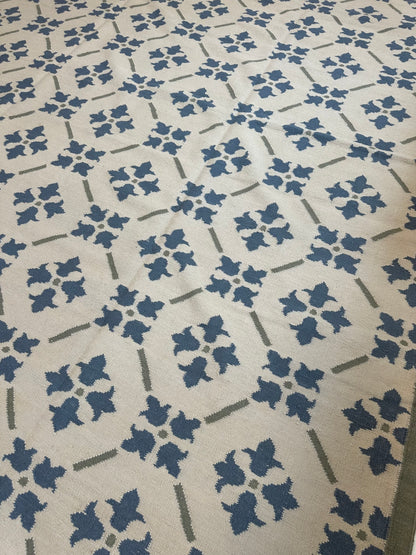 Betty wool flatweave rug, detail view