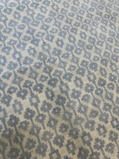 Ella Blue Modern Oushak rug in blue, hand-knotted 100% wool — detail