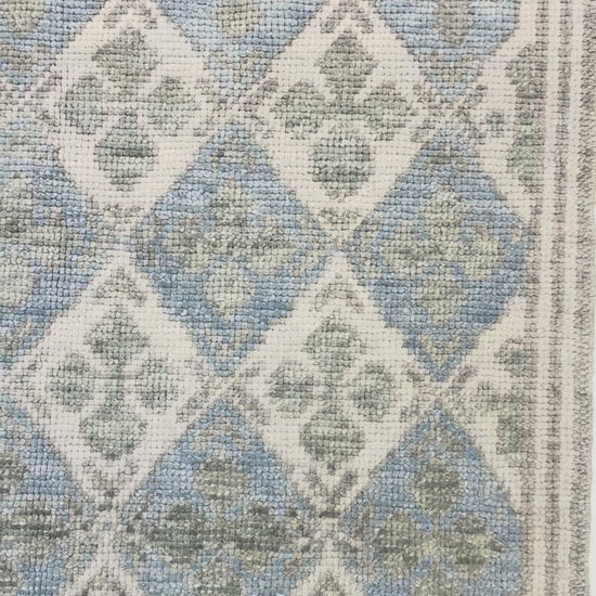 Video of Martha Blue and green Turkish Oushak