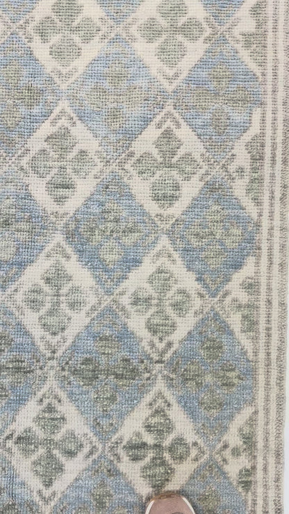 Video of Martha Blue and green Turkish Oushak