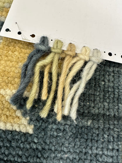 Eloise Modern Oushak rug in blue-green, hand-knotted wool — full view (view 12)